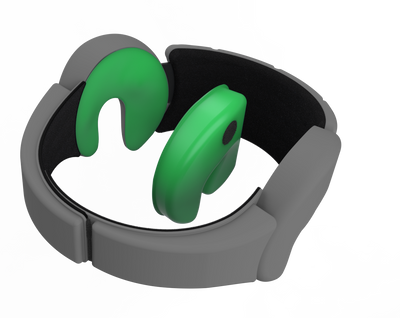 device for hearing health; ReBound; medical device; headband; supports hearing health after loud noise exposure or noise-induced hearing loss; cold therapy; icing; cooling; ice pack; icepack; cold pack; medical device; designed for military, first responders, firefighters, police offices, EMS, EMTs, EMT; gift; veterans; veterans day; grey; gray; ReBound extended